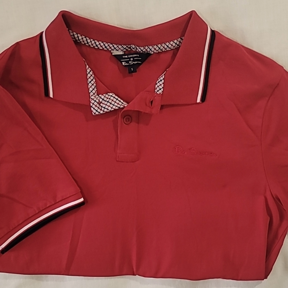 Ben Sherman Thin Soft Tshirt Feel Polo Men's Small Ladies Medium  NWOT